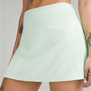 Lululemon Peek Pleat High-Rise Tennis Skirt HR Mint Moment Size 8